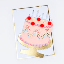 Load image into Gallery viewer, Meri Meri Cherry Cake Birthday Card