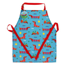 Load image into Gallery viewer, Wipeable Children's Apron - Sunny Sausage Dog