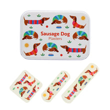 Load image into Gallery viewer, Tin Of 30 Plasters - Sunny Sausage Dog