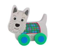 Load image into Gallery viewer, Scottie Dog Wooden First Push Toy