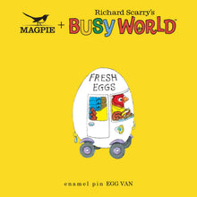 Load image into Gallery viewer, Magpie - Richard Scarry Egg Van Enamel Pin