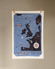 Load image into Gallery viewer, Oldfield Design Tea Towel - The Sea Regions of the United Kingdom