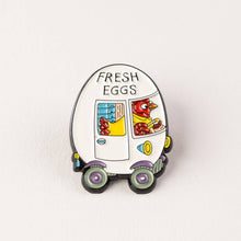 Load image into Gallery viewer, Magpie - Richard Scarry Egg Van Enamel Pin