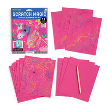 Load image into Gallery viewer, Unicorn Glam Scratch & Sparkle Art Activity Kit
