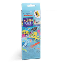 Load image into Gallery viewer, 6 Double Sided Jumbo Colour Pencils Under the Sea by Eeboo

