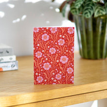 Load image into Gallery viewer, Maz Leyden Greeting Card - Red Wildflowers