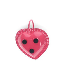 Load image into Gallery viewer, Enamel Heart-shaped Candle Holder - Vibrant Pink
