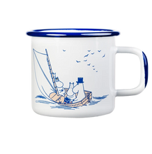 Load image into Gallery viewer, Moomin Enamel Mug 0.37L - Sailors