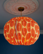 Load image into Gallery viewer, Arven Globe Pendant Light Shade - Orange Sun Mask