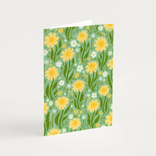 Load image into Gallery viewer, Maz Leyden Greeting Card - Green Wildflowers