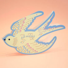 Load image into Gallery viewer, Die Cut Card - Whimsical Rocking Bird Happy Birthday