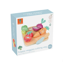 Load image into Gallery viewer, Happy Wooden Veggies Cutting Veg