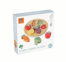 Load image into Gallery viewer, Happy Veggies Wooden Puzzle