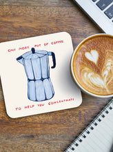 Load image into Gallery viewer, David Shrigley Coaster One More Pot Of Coffee by Brainbox Candy
