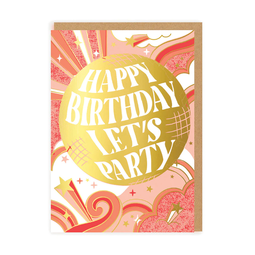 Disco Ball Birthday Card by Ohh Deer on