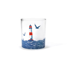 Load image into Gallery viewer, Glass Tumbler Coastal Lighthouse by Half Moon Bay
