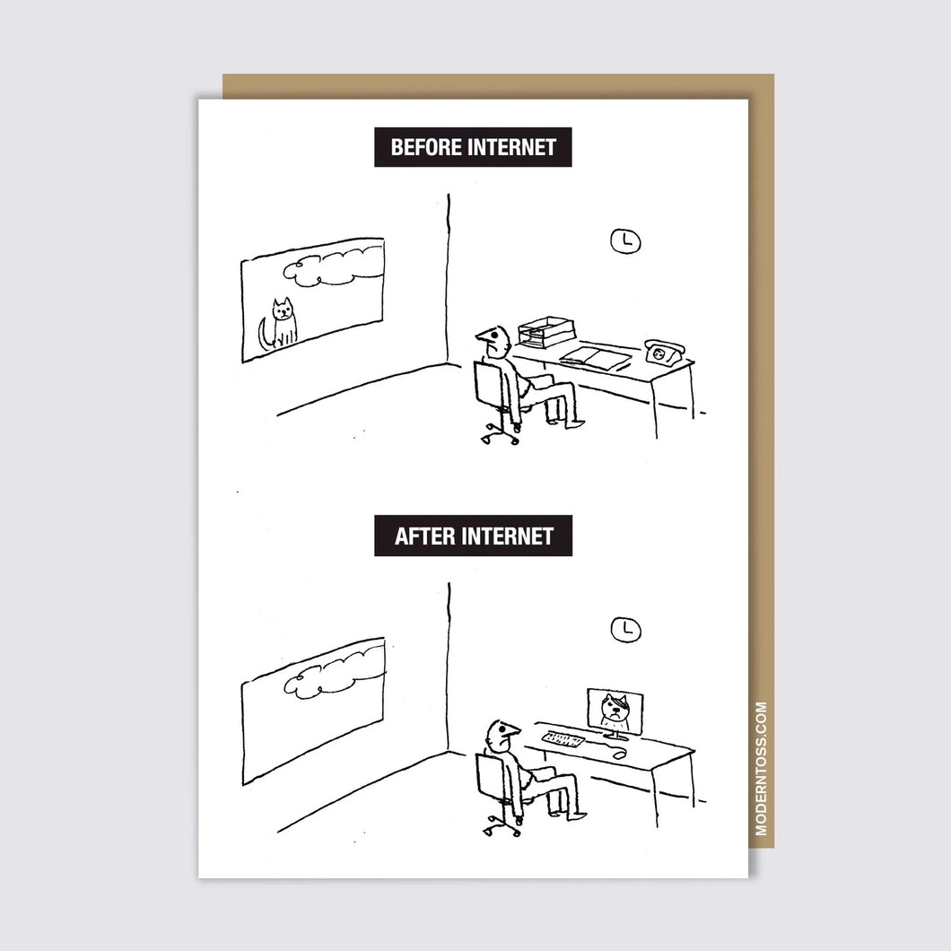 Before and After Internet Card - Modern Toss
