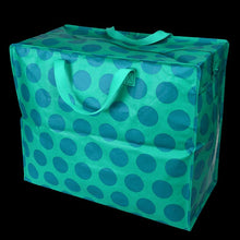 Load image into Gallery viewer, Blue On Turquoise Spotlight Jumbo Storage Bag