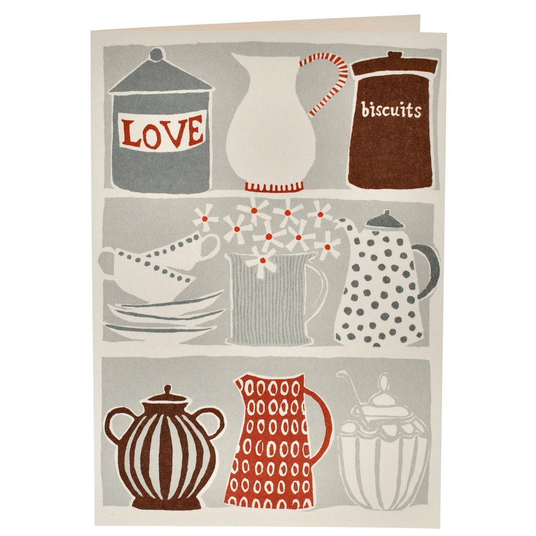 Very Large Card, Love Biscuits by Cambridge Imprint