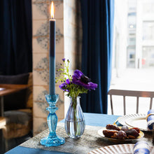 Load image into Gallery viewer, Marble Two Tone Dinner Candles - Blue by Talking Tables
