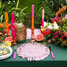 Load image into Gallery viewer, Marble Two Tone Dinner Candles - Pink by Talking Tables