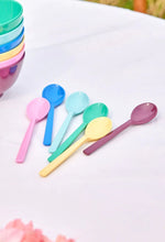 Load image into Gallery viewer, Melamine Tea Spoon - Set of Six - Show Your True Colours by Rice