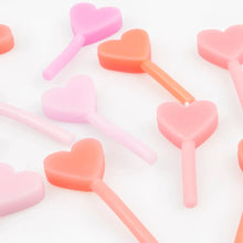 Load image into Gallery viewer, Meri Meri Pink Heart Candles