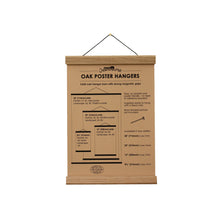 Load image into Gallery viewer, Oak Poster Hanger 8.5" (21.6cm) by Creamore Mill