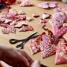 Load image into Gallery viewer, Garland of Hearts Origami Kit by Cambridge Imprint