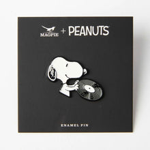 Load image into Gallery viewer, Peanuts Music Is Life Pin Badge - Record