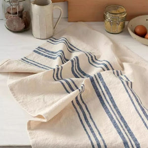 Blue stripe Pure Belgian Linen Tea Towel