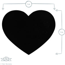 Load image into Gallery viewer, Heart Shaped Glass Jar Chalkboard Labels - Set of 6