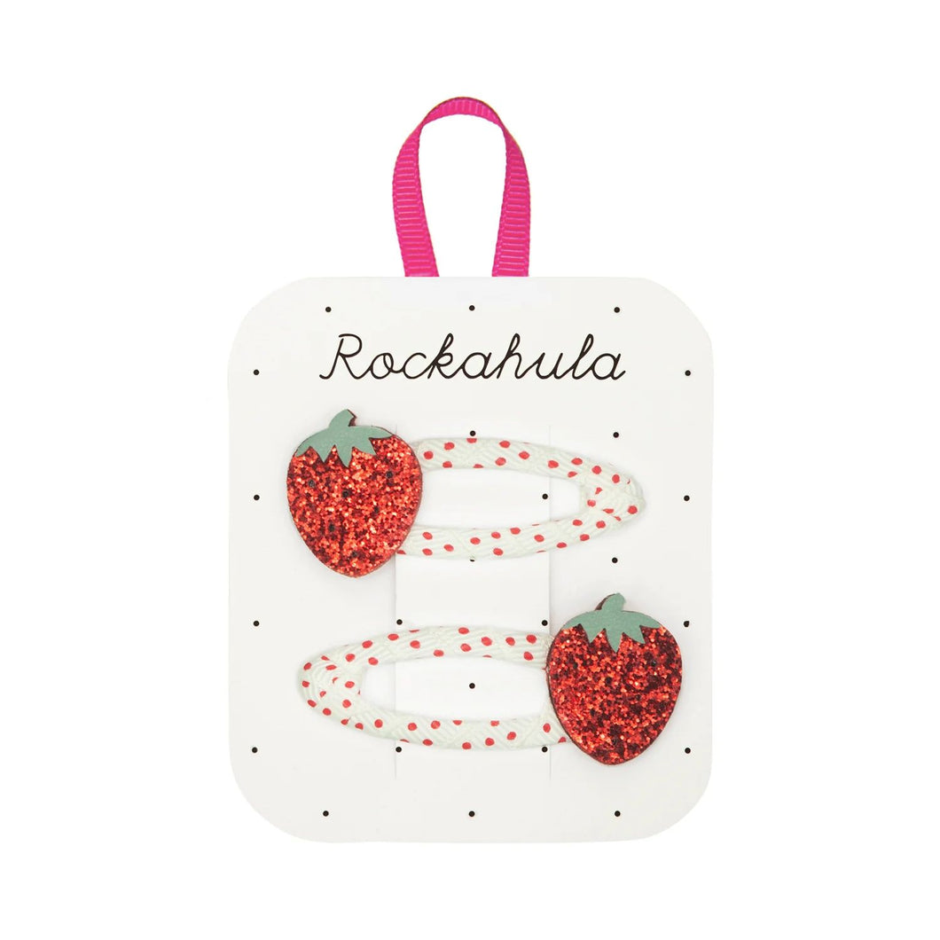 Strawberry Fair Hair Clips by Rockahula Kids
