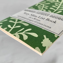 Load image into Gallery viewer, Cambridge Imprint Very Slim List Book - Sprig Pea Green