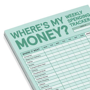 Weekly Money Tracker Pad by Knock Knock