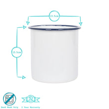 Load image into Gallery viewer, White Enamel Utensil Holder