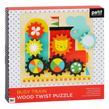 Load image into Gallery viewer, Busy Train Wooden Twist Puzzle
