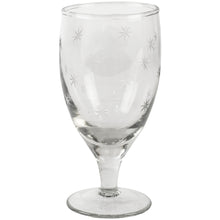 Load image into Gallery viewer, Grand Illusions Medium Stem Wine Glass Etched Stars
