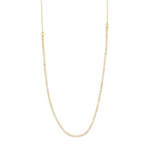 Load image into Gallery viewer, FRIENDS Crystal Chain Necklace Gold Plated by Pilgrim