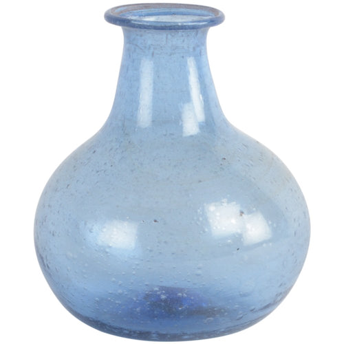 Palar Vase Recycled Glass - Lapis - Gazebogifts