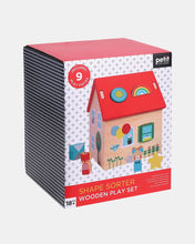 Load image into Gallery viewer, Shape Sorter Wooden Play Set by Petit Collage

