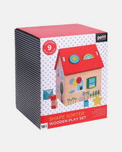 Load image into Gallery viewer, Shape Sorter Wooden Play Set by Petit Collage