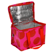 Load image into Gallery viewer, Red On Pink Spotlight Lunch Bag by Rex London
