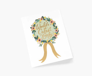 World's Cutest Baby Card by Rifle Paper Co.