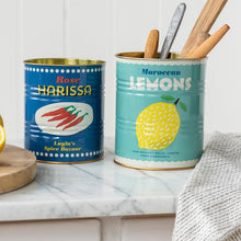 Load image into Gallery viewer, Set Of 2 Lemons and Harissa Storage Tins
