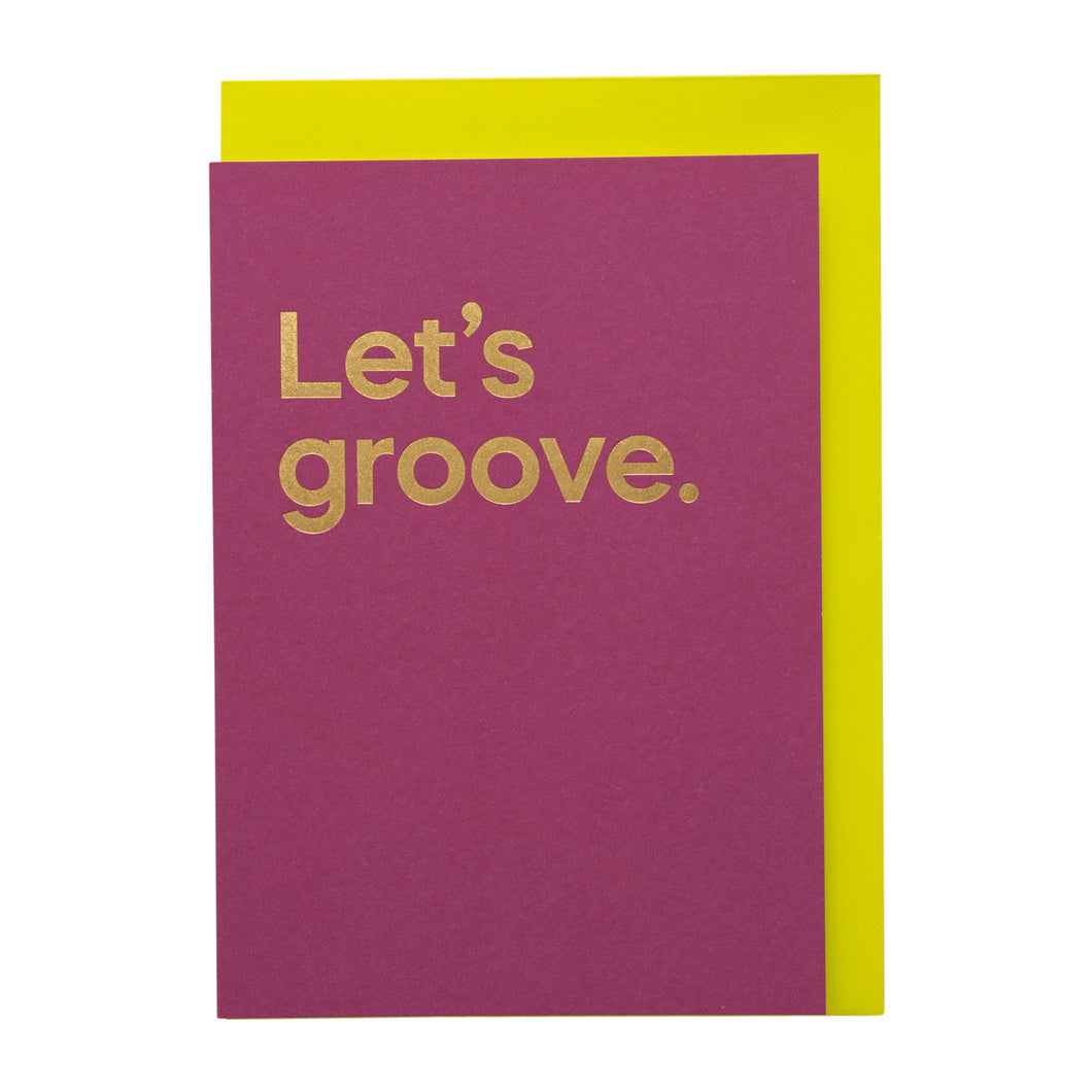 Let’s Groove Streamable Song Card