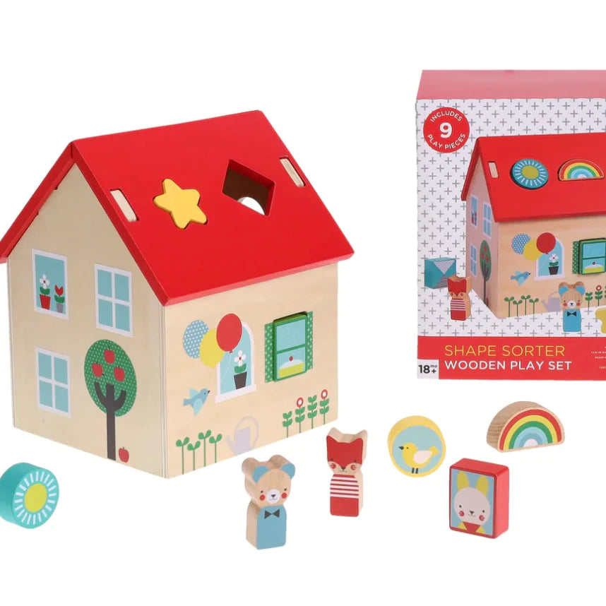 Shape Sorter Wooden Play Set by Petit Collage