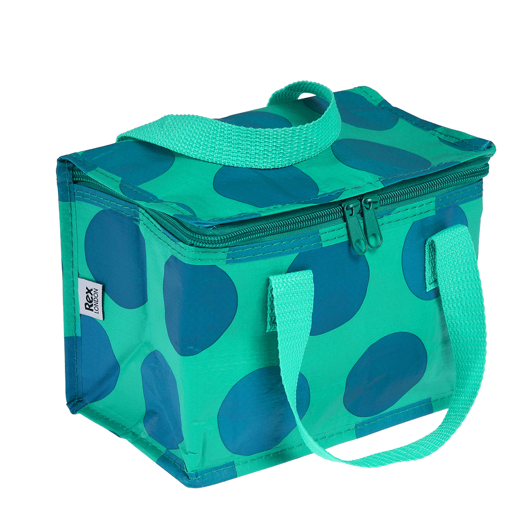 Blue On Turquoise Spotlight Lunch Bag By Rex London