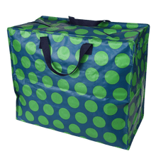 Load image into Gallery viewer, Green on Blue Spotlight Jumbo Bag

