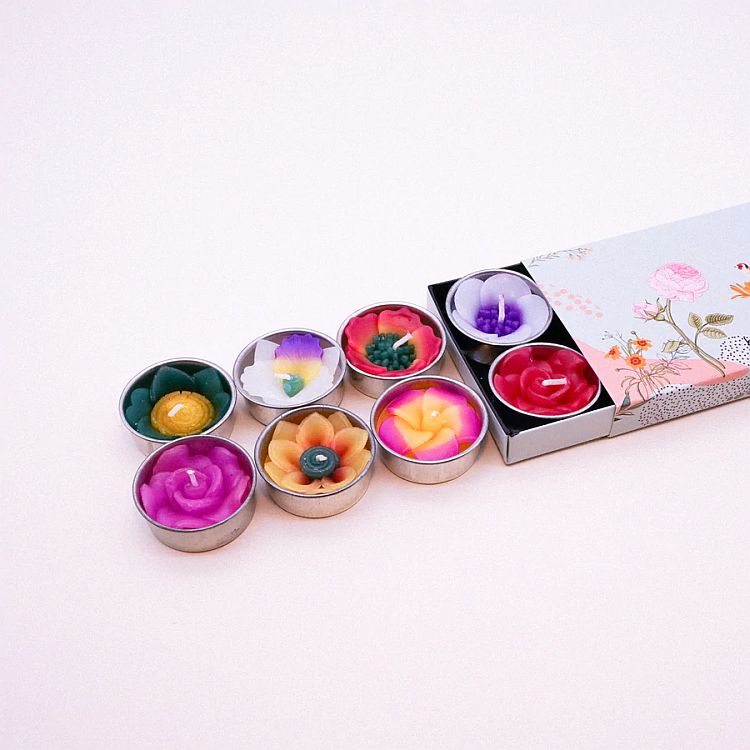 Assorted Tropical Flower Scented Tealights by Hana Blossom